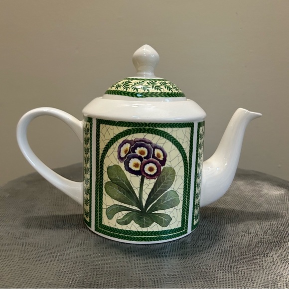 Arthur Wood ~ Primrose Botanical Vintage Large Teapot with Lid Made in England - Picture 11 of 13